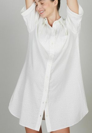 MATERNITY AND NURSING LONG  PAULETTE - Pyjama top - white