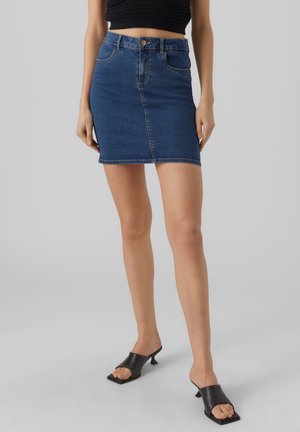 VMLUNA SKIRT - Denimnederdele - blue denim