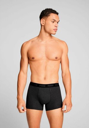 Puma MEN EVERYDAY 6 PACK - Lange Boxershorts - schwarz logo