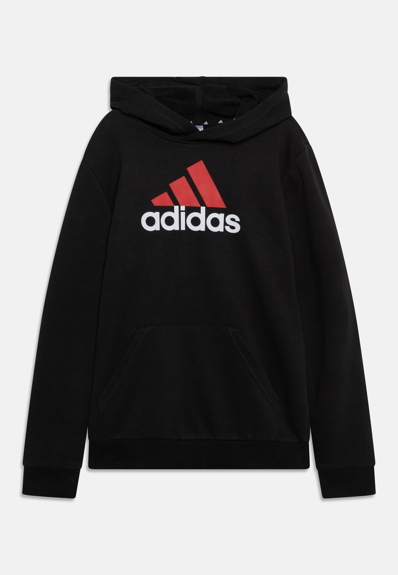 adidas Performance HOODIE UNISEX Hoodie black/better scarlet/white