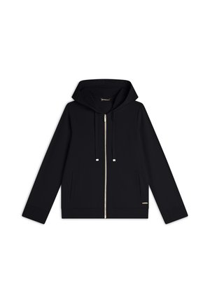 WITH EMBROIDERED HOOD - Sweat zippé - black