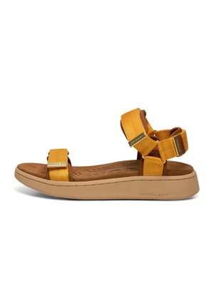 Woden LINE - Plateausandalette - old gold