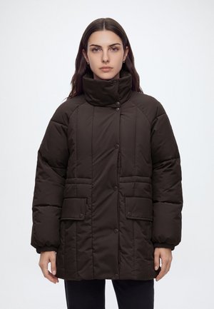 JDY, JDYVALENTINA QUILT PUFFER JACKET - Класическо палто - chocolate torte
