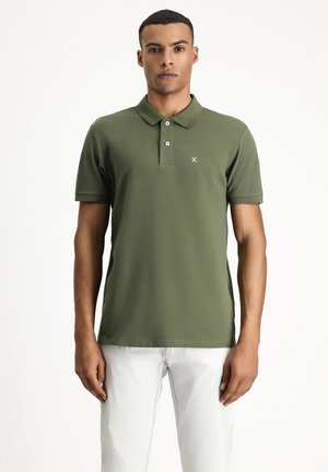 2-BUTTON REGULAR CUT STIFF COLLAR - Polo shirt - medium khaki