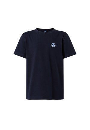 WITH LOGO PATCH - Camiseta básica - navy blue