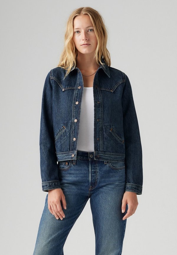 ORIGINAL TRUCKER RIVETED - Denim jacket - silver lode