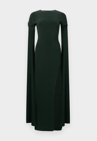 OPEN BACK SLEEVE WIDE SLIT GOWN - Ένδυση για ειδικές περιστάσεις - dark emerald