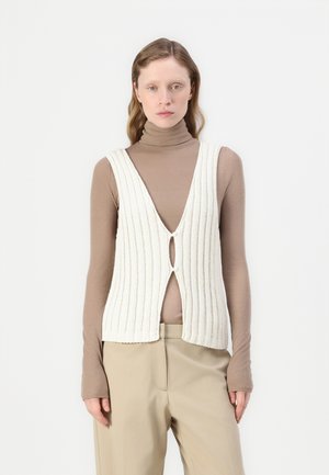 Samsøe Samsøe LOU VEST - Waistcoat - egret