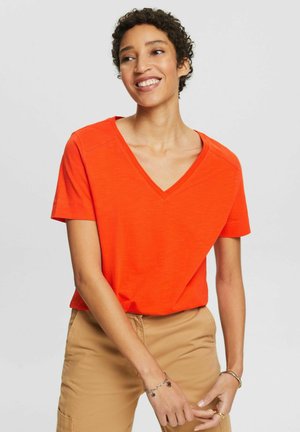 ESPRIT T-shirt 994ee1k307 – Arancione Brillante, Taglia S, Girocollo, Cotone Morbido Da Donna - 4