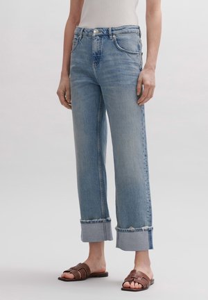 Jean droit - bleached denim