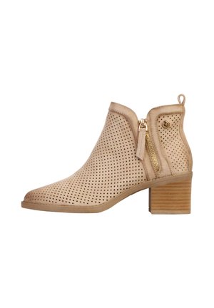 XTI À ZIP - Boots à talons - beige