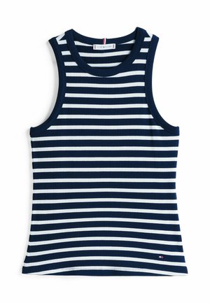 Tommy Hilfiger SLIM TANK - Top - dark night navy ecru stp