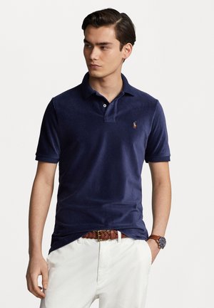 CLASSIC FIT KNIT CORDUROY POLO SHIRT - Polotričko - newport navy