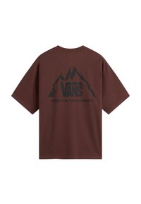 Vans MTE CRESTLINE - Camiseta estampada - bitter chocolate