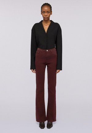 5 TASCHE THE REFINED 131 IN DRILL - Flared Jeans - brown bologna
