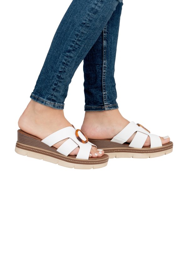 Pantolette hoch - weiss