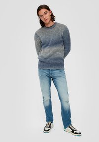 QS Strickpullover - royalblau