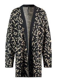 Taifun OFFENER LONG - Cardigan - schwarz gemustert