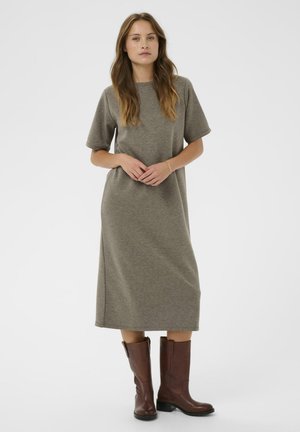 Jerseyklänning - major brown melange