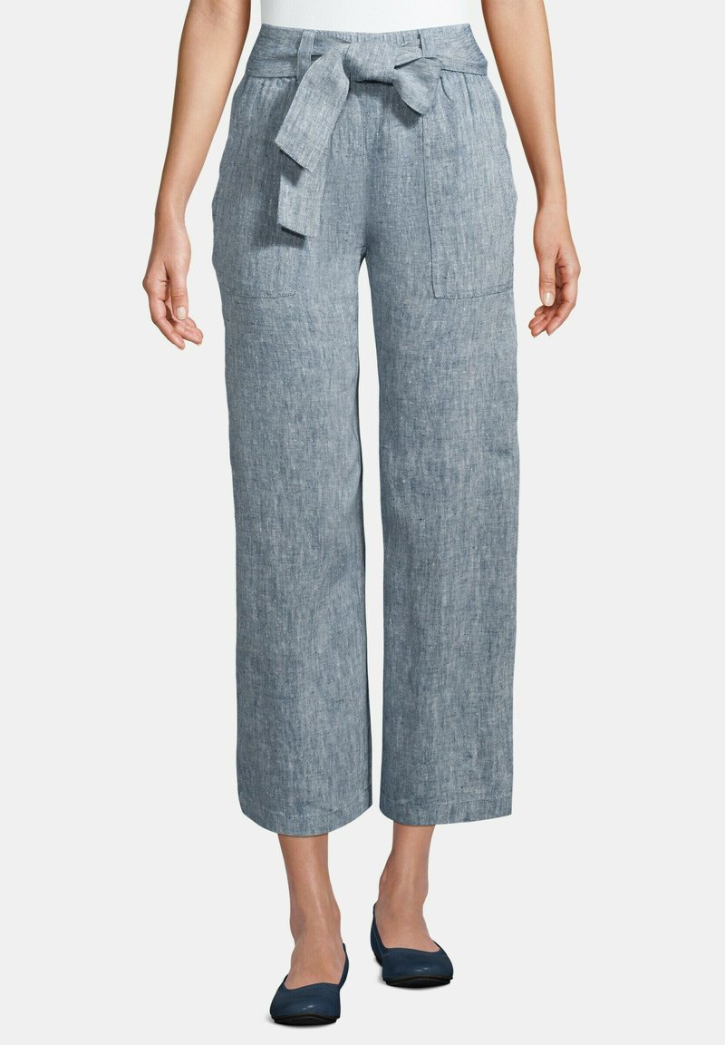 LANDS' END Pantaloni indigo linen/blu Zalando.it