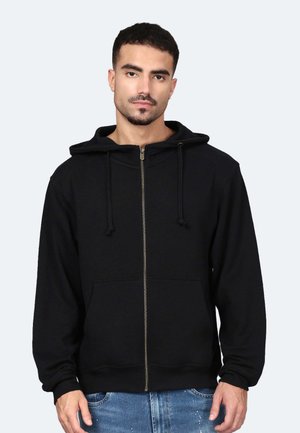 Felpa con zip - noir