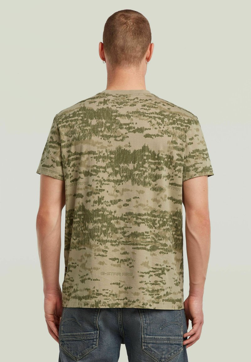 G-STAR CAMO POCKET - T-Shirt print - light toggee shadow