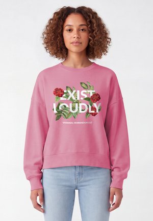 watapparel, EXIST LOUDLY - Sweatshirt - bubble pink