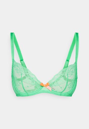 ISEDORA BRA - Underwired bra - green/neon orange