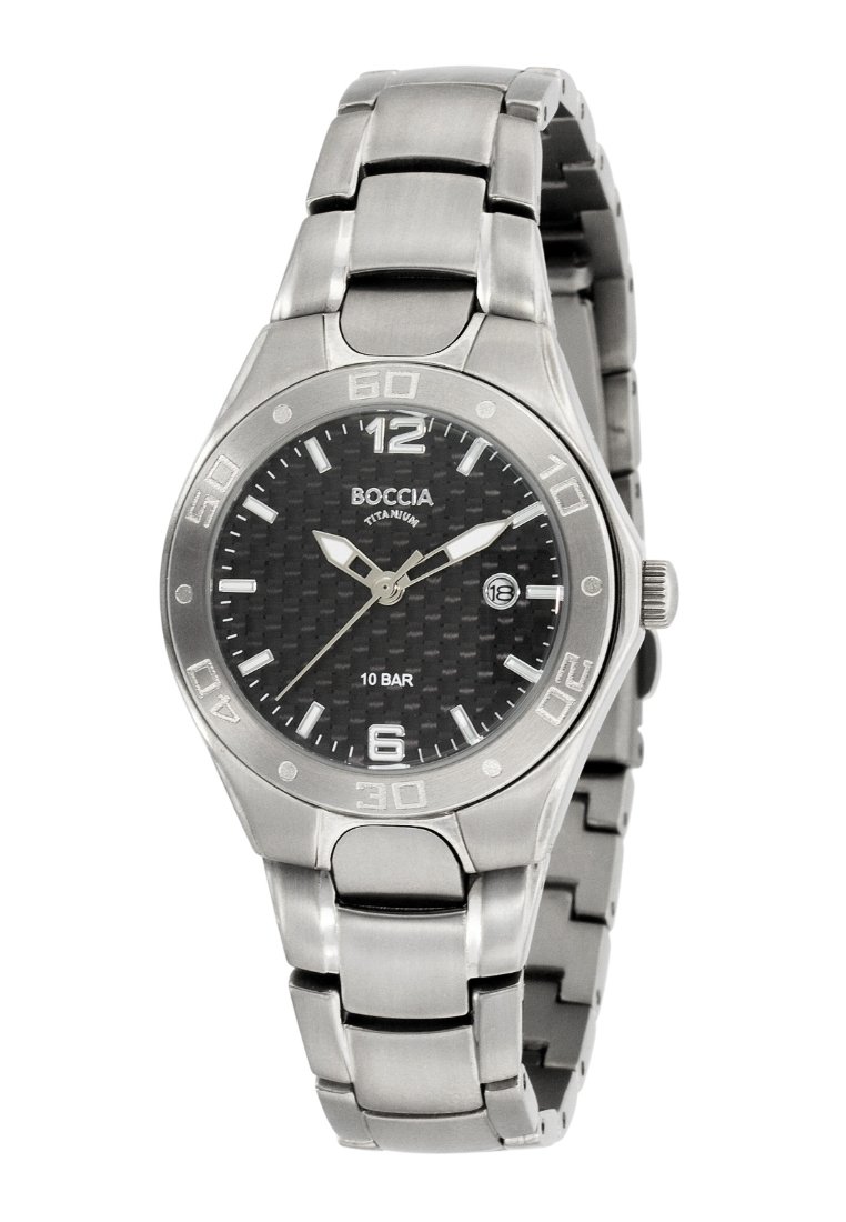 Damen Analoguhren | Boccia TITANIUM Uhr silber/schwarz/schwarz - KR54353 Damen Analoguhren | Boccia TITANIUM Uhr silber/schwarz/schwarz - KR54353