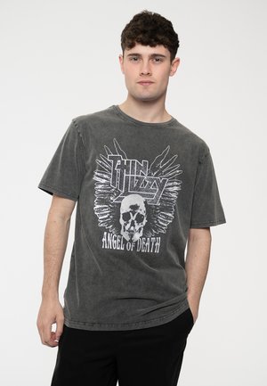 Print T-shirt - charcoal