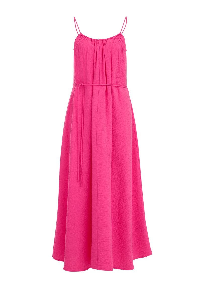 WE Fashion Maxi-jurk donkerroze