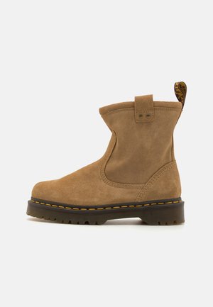 Botines con plataforma - sand