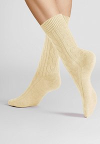 Hudson WINTER PLAIT - Socken - biber mel