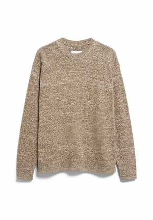 ARMEDANGELS, CREWNECK MOULINE - Trui - amberwood-oatmilk