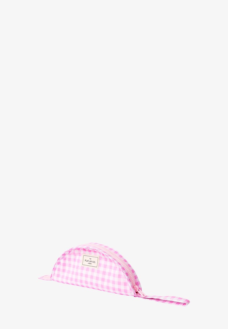 The Flat Lay Co. - MESH LUNAR FLAT LAY MAKEUP POUCH - Face Accessory - pink gingham, Forstørre
