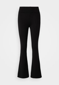SOFT TOUCH PETITE FOLDED FLARE TROUSERS - Nadrágok - black