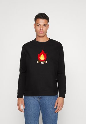 Only & Sons REG CAMP CREW NECK - Sweatshirt - black