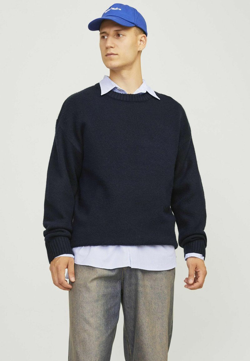 Jack & Jones JOROLLIE CREW NECK - Jersey de punto - sky captain