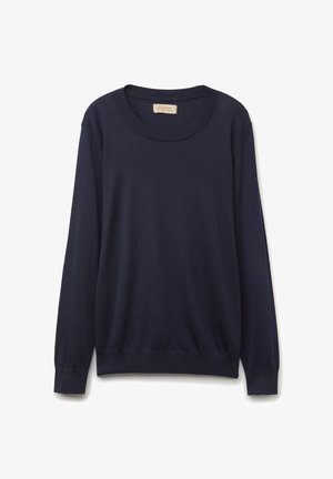 Falconeri ULTRAFINE CREW NECK - Trui - dark blue
