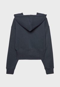 Mikina so zipsom - mottled dark blue