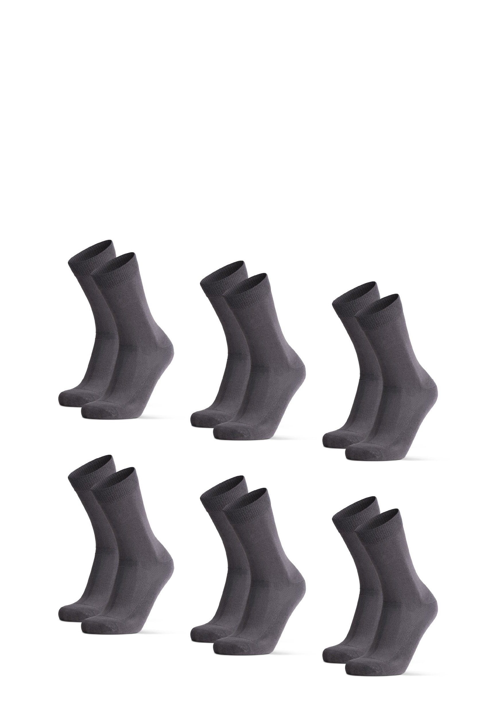 Danish Endurance BAMBOO CREW 6-PACK - Socken - grey/grau - Zalando.at