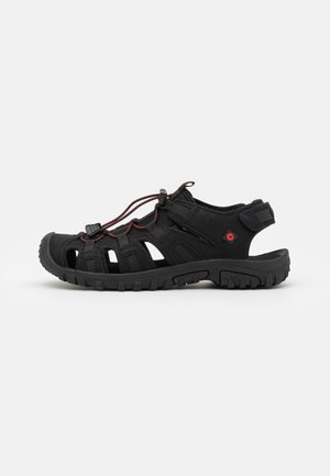 COVE SPORT - Walking sandals - black/red