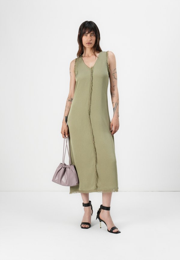 DASHA - Day dress - sage khaki4