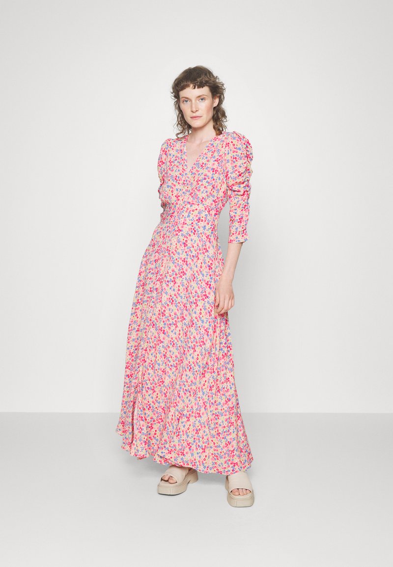 Damen Freizeitkleider | byTiMo ROUCHING DRESS Maxikleid pink/blue/green/pink - CE23900 Damen Freizeitkleider | byTiMo ROUCHING DRESS Maxikleid pink/blue/green/pink - CE23900