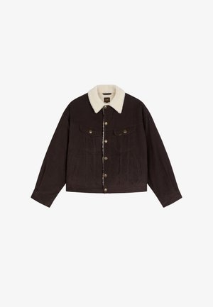 Lee, RELAXED SHERPA RIDER - Chaqueta vaquera - chocolate torte