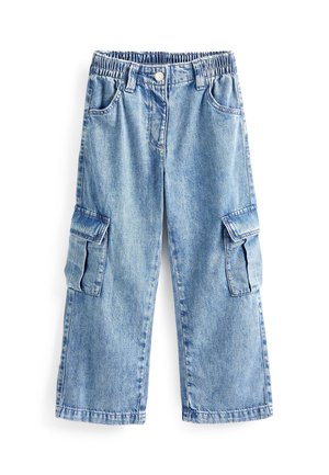 Next WIDE LEG - Pantaloni cargo - mid blue denim