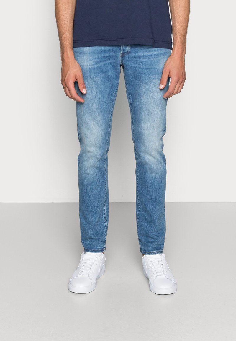 G-Star - 3301 SLIM FIT - Liibuvad teksad - authentic faded blue, Suurenda