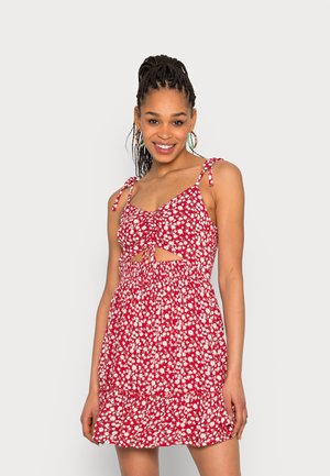 BARE CUTOUT DRESS - Day dress - red