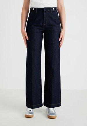 SATORIAL - Wide Leg - rinsed denim