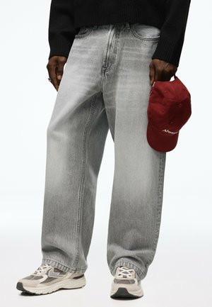 Bershka, BAGGY - JEANS - Baggy Jeans - grey
